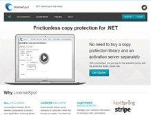 Tablet Screenshot of licensespot.com